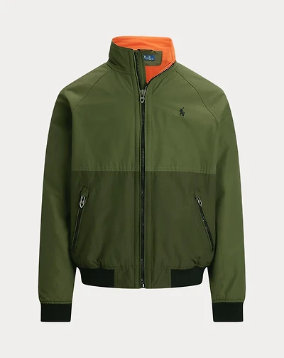 Color-Blocked Raglan-Sleeve Jacket