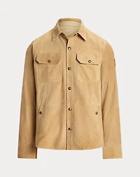 Reversible Suede-Taffeta Shirt Jacket