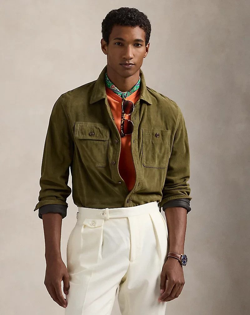 Suede Shirt Jacket