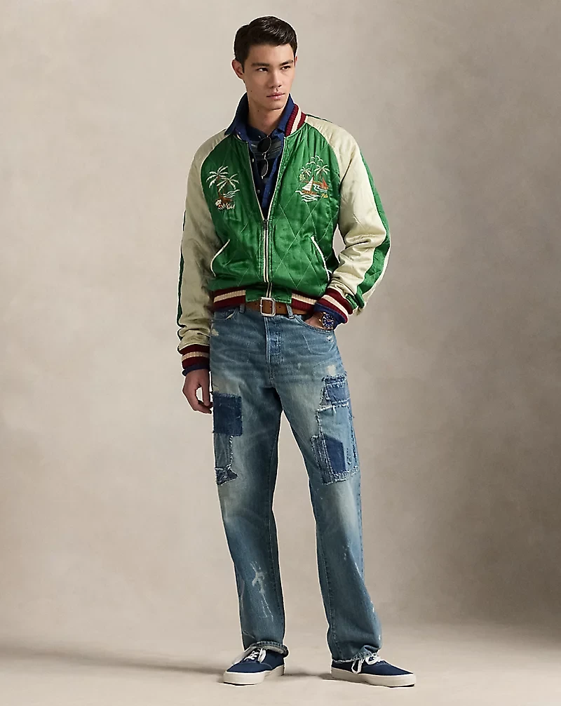 Embroidered Satin Jacket