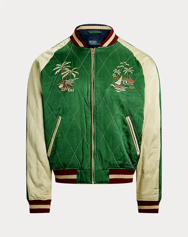 Embroidered Satin Jacket