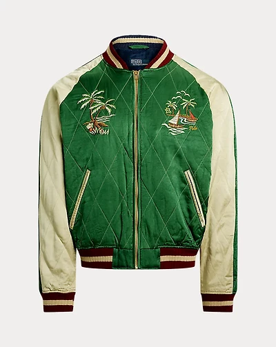 Embroidered Satin Jacket