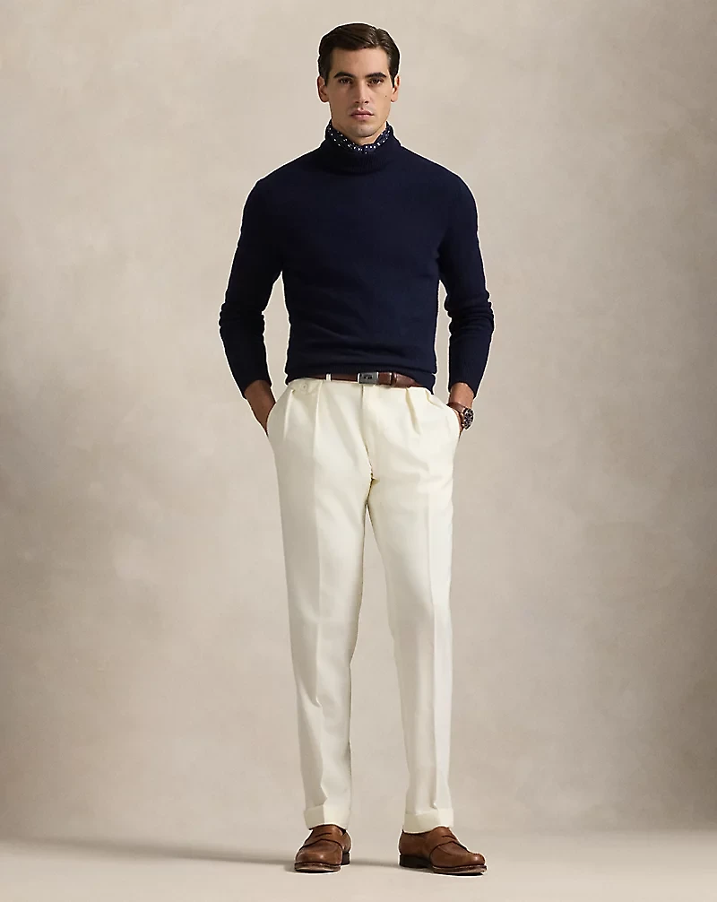Wool-Cotton Turtleneck Sweater