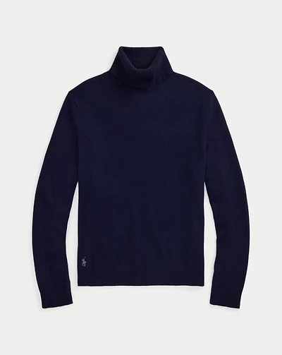 Wool-Cotton Turtleneck Sweater