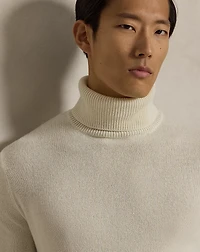 Wool-Cotton Turtleneck Sweater