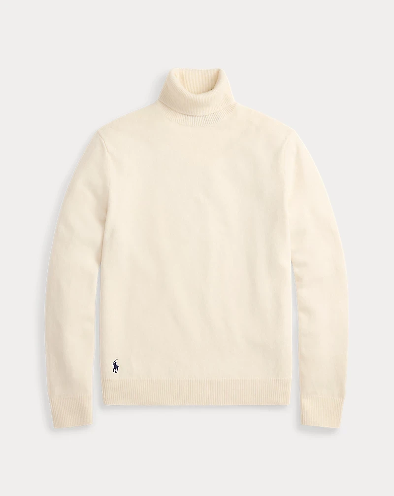 Wool-Cotton Turtleneck Sweater