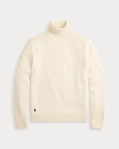 Wool-Cotton Turtleneck Sweater