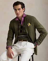Fair Isle Linen-Blend Sweater Vest