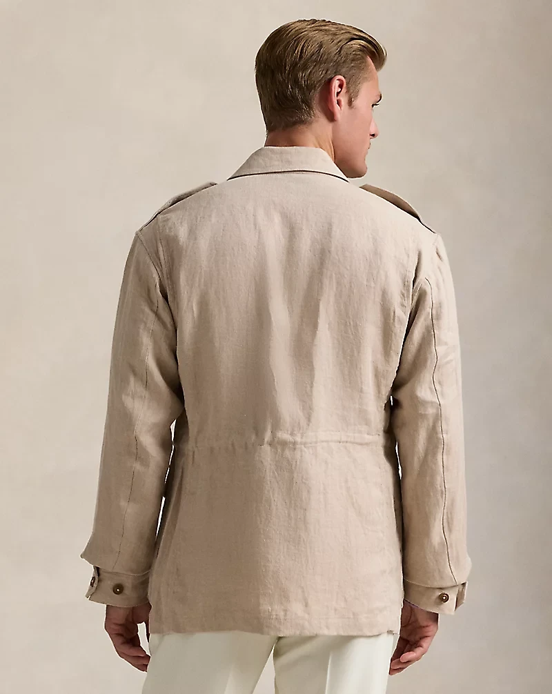 Linen Herringbone Field Jacket