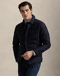 Quilted Linen Down Jacket