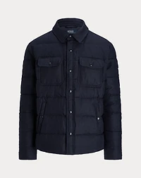 Quilted Linen Down Jacket