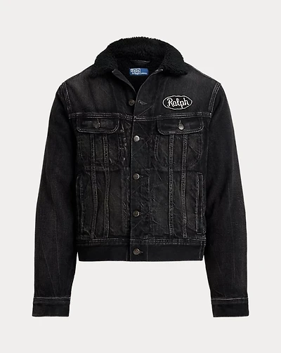 Relaxed Fleece-Lined Trucker Jacket