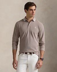 Custom Slim Fit Stretch Mesh Polo Shirt