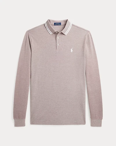 Custom Slim Fit Stretch Mesh Polo Shirt