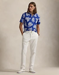 Custom Slim Fit Monstera Spa Terry Polo
