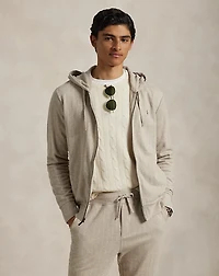 Chalk-Stripe Luxury Jersey Hoodie