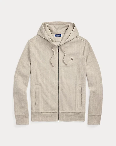 Chalk-Stripe Luxury Jersey Hoodie