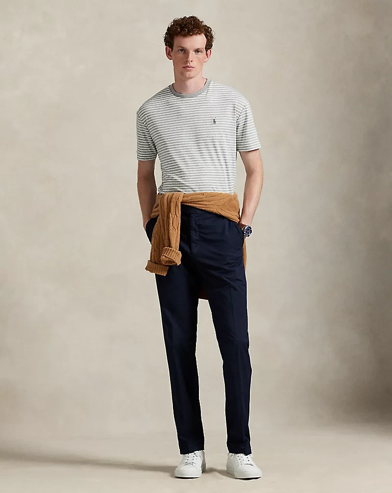 Classic Fit Striped Soft Cotton T-Shirt
