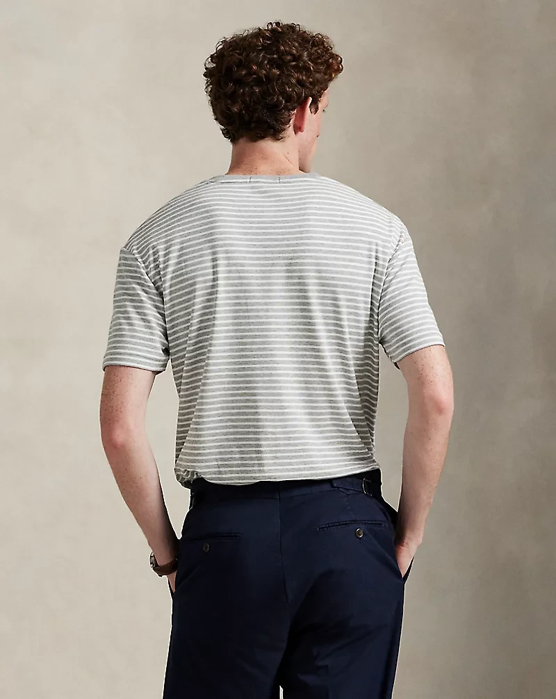 Classic Fit Striped Soft Cotton T-Shirt
