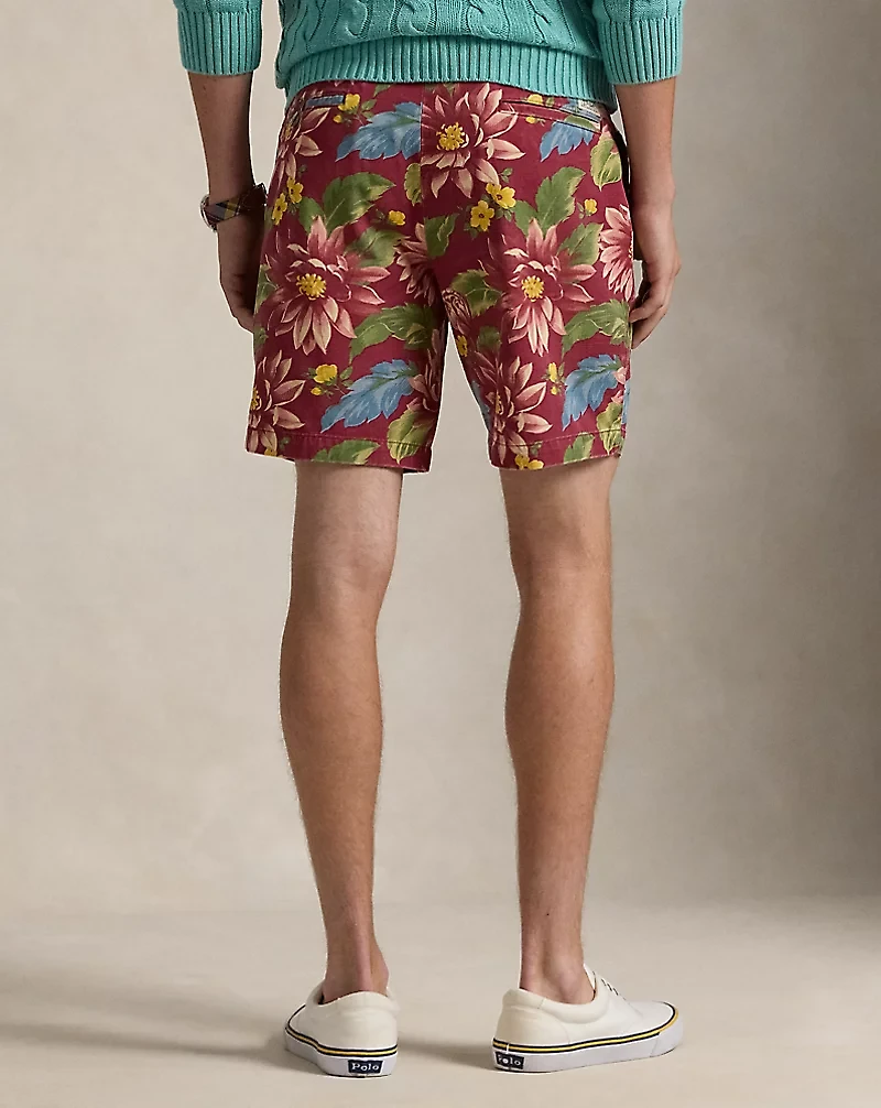 9-Inch Classic Fit Floral Twill Short