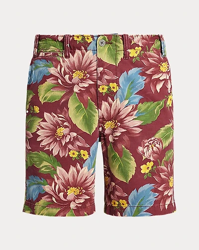9-Inch Classic Fit Floral Twill Short