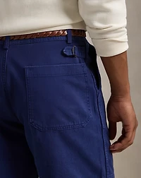 6.5-Inch Relaxed Fit Pleated Twill Short