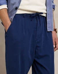 Relaxed Fit Garment-Dyed Twill Pant