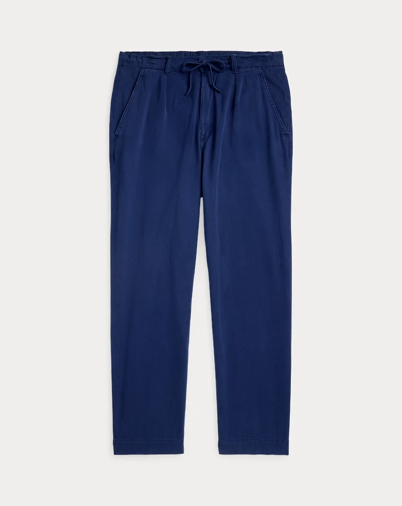 Relaxed Fit Garment-Dyed Twill Pant