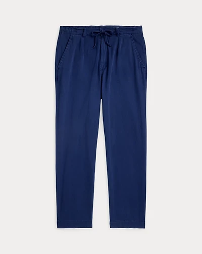 Relaxed Fit Garment-Dyed Twill Pant
