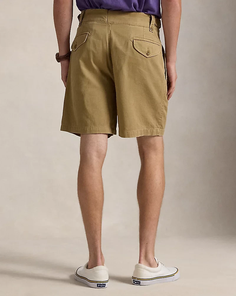7-Inch Classic Fit Pleated Twill Short