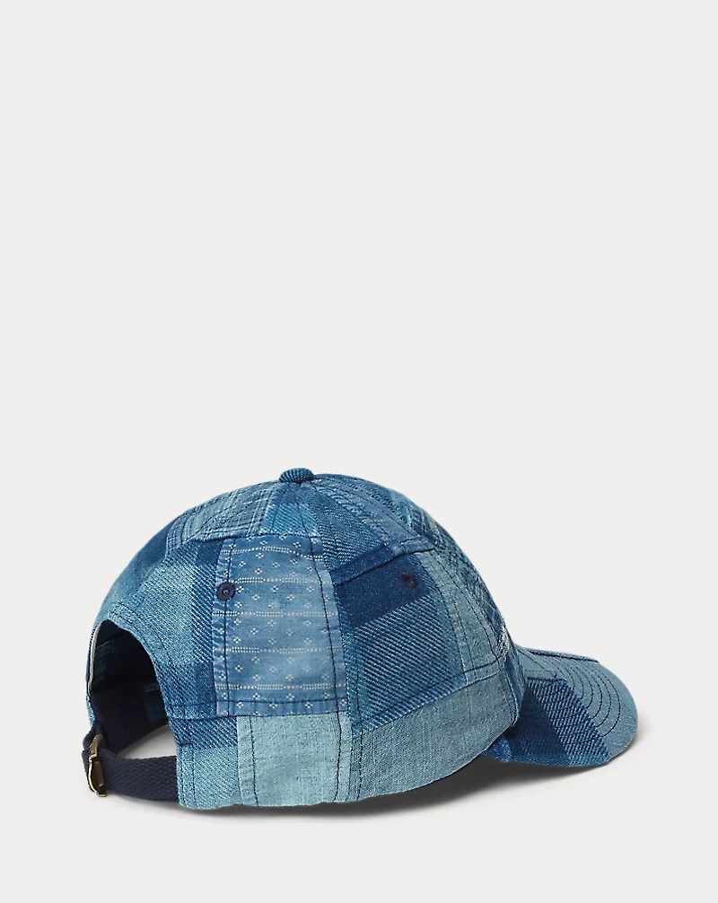 Indigo Patchwork Ball Cap