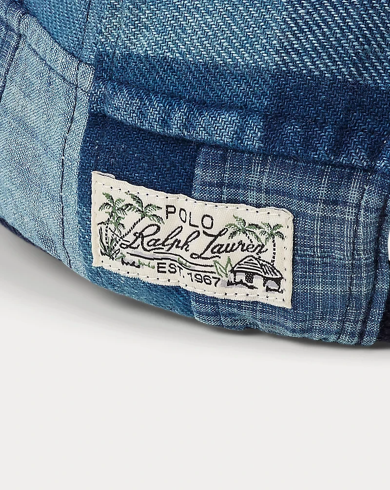 Indigo Patchwork Ball Cap
