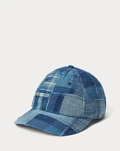Indigo Patchwork Ball Cap