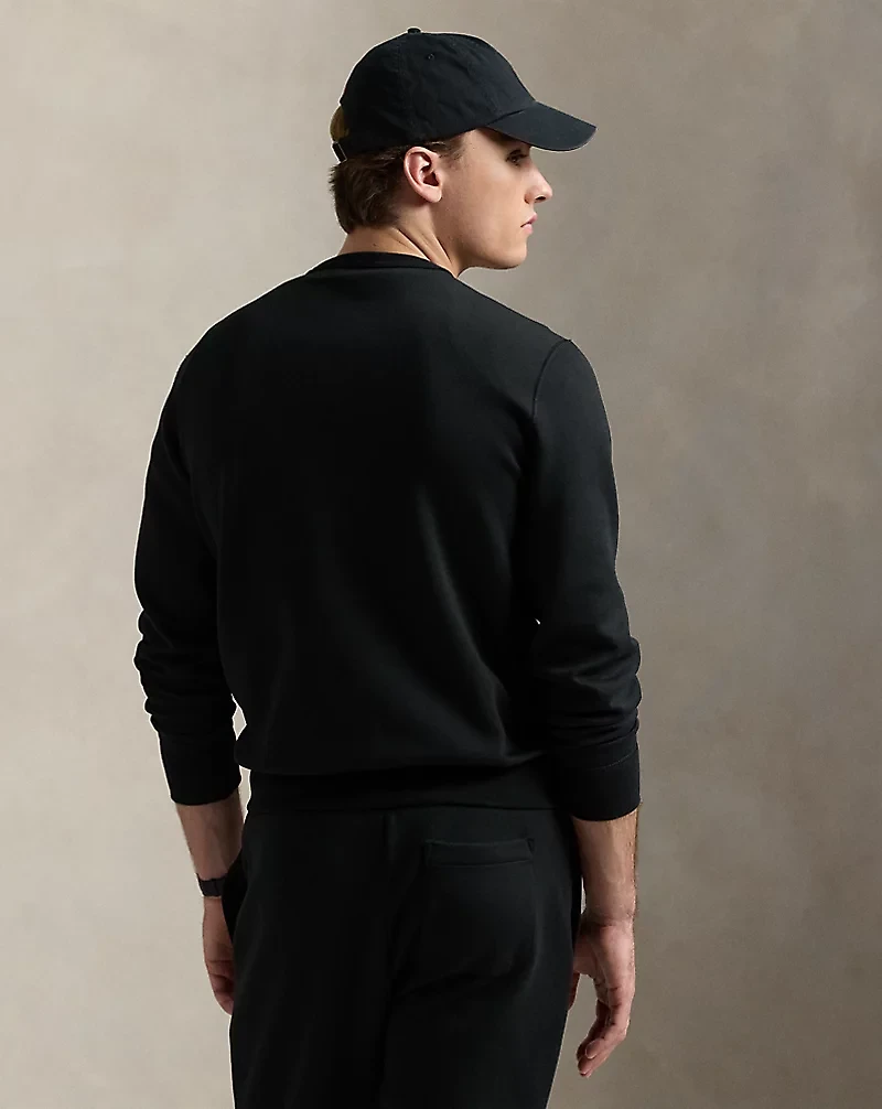 Leather-Pony Double-Knit Sweatshirt