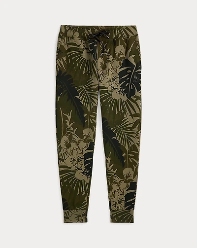 Palm-Camo Double-Knit Jogger Pant
