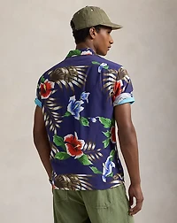 Classic Fit Hoffman Print Camp Shirt