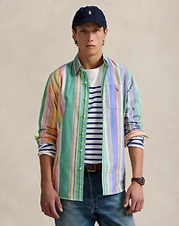 Classic Fit Striped Oxford Shirt