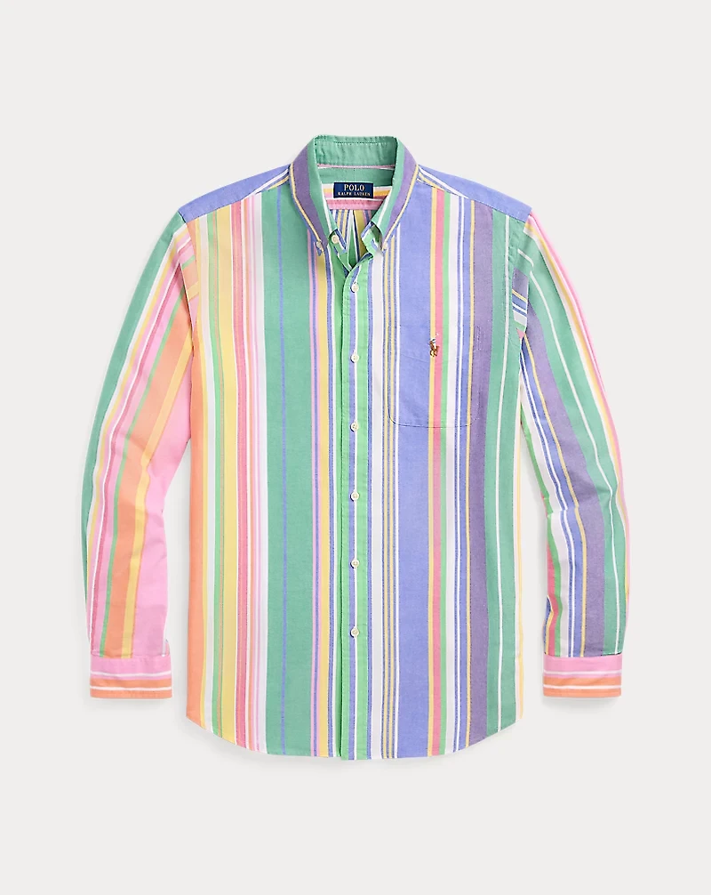 Classic Fit Striped Oxford Shirt