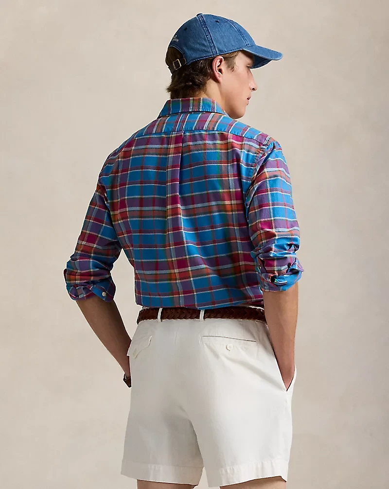 Classic Fit Plaid Oxford Shirt