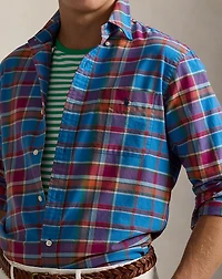 Classic Fit Plaid Oxford Shirt