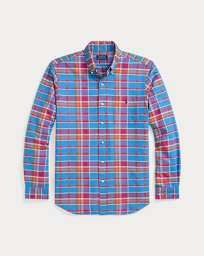 Classic Fit Plaid Oxford Shirt