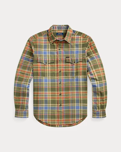 Classic Fit Plaid Oxford Workshirt