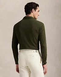 Classic Fit Sueded Jersey Polo Shirt