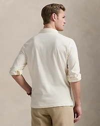 Classic Fit Sueded Jersey Polo Shirt