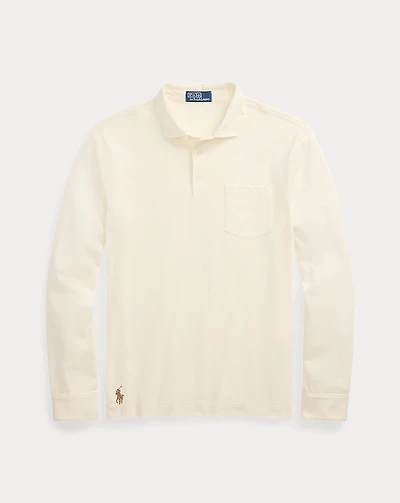 Classic Fit Sueded Jersey Polo Shirt