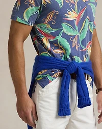 Standard Fit Floral-Print Polo Shirt