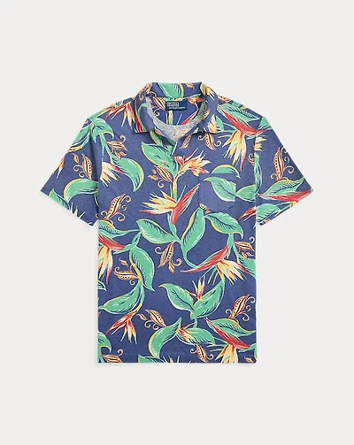 Standard Fit Floral-Print Polo Shirt