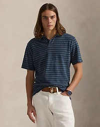 Standard Fit Striped Jersey Polo Shirt