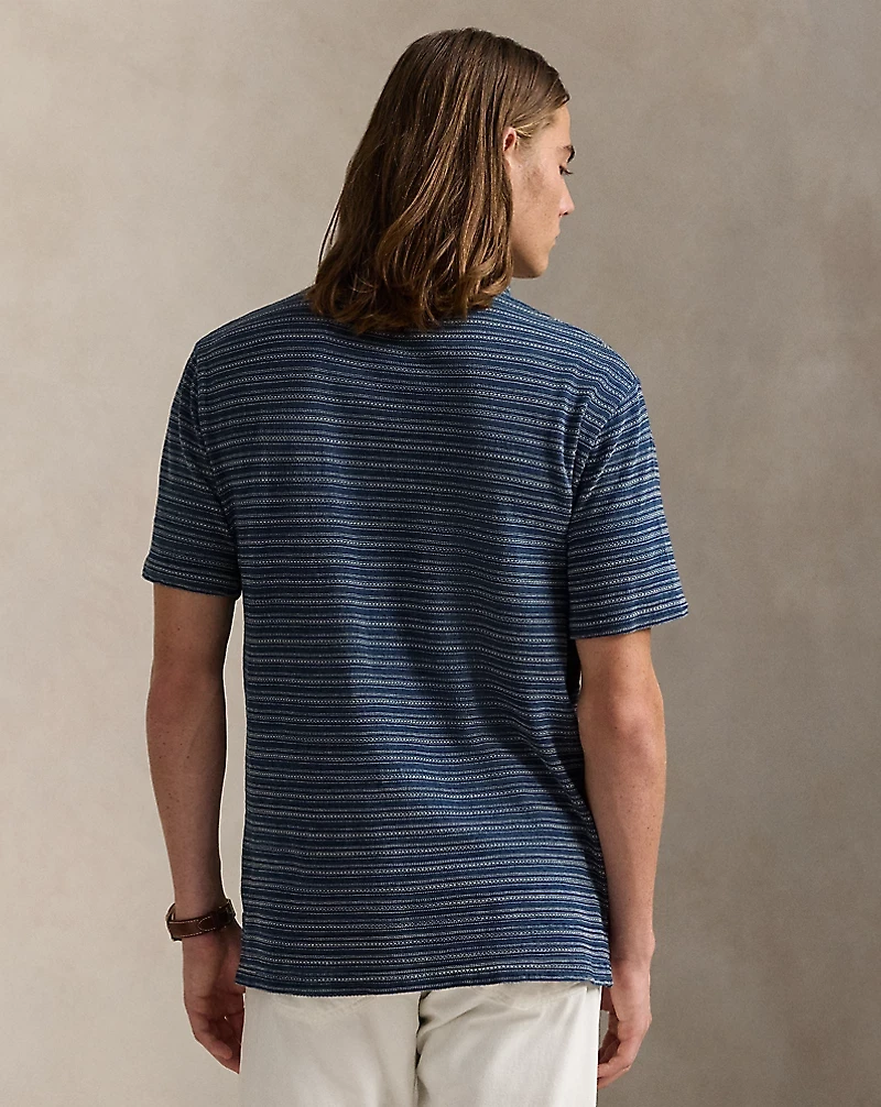 Standard Fit Striped Jersey Polo Shirt