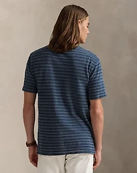 Standard Fit Striped Jersey Polo Shirt
